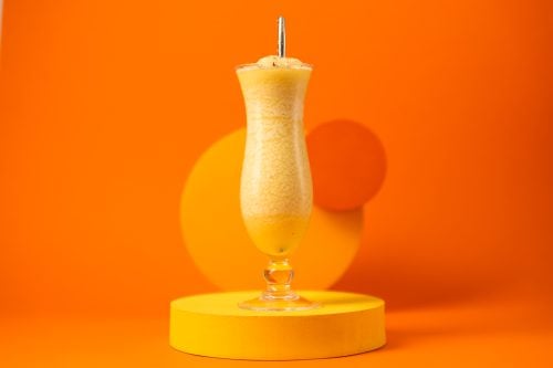 Banana Berry Colada Cocktail Drink