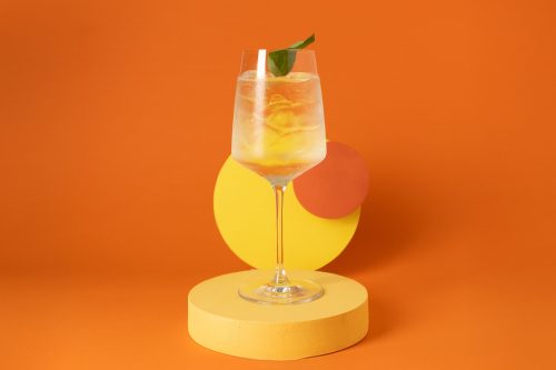 Basil Spritz Cocktail Drink