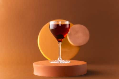 Black Manhattan Cocktail Drink