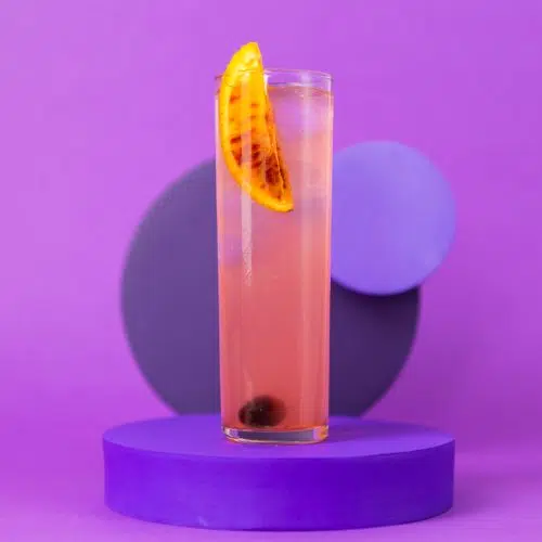 Blood Orange Collins Cocktail Drink