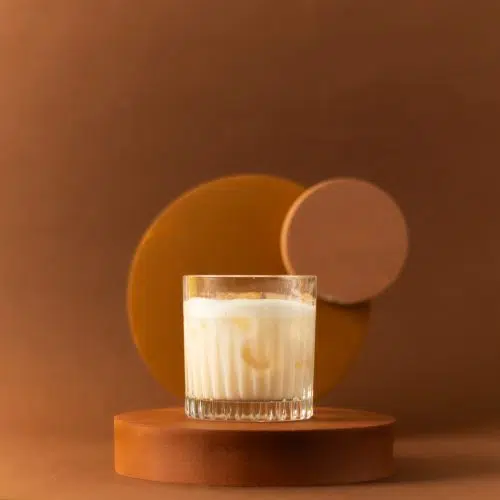 Bourbon Milk Punch Cocktail Drink