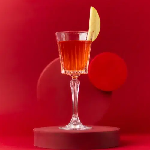 Cranberry Apple Mimosa Cocktail Drink