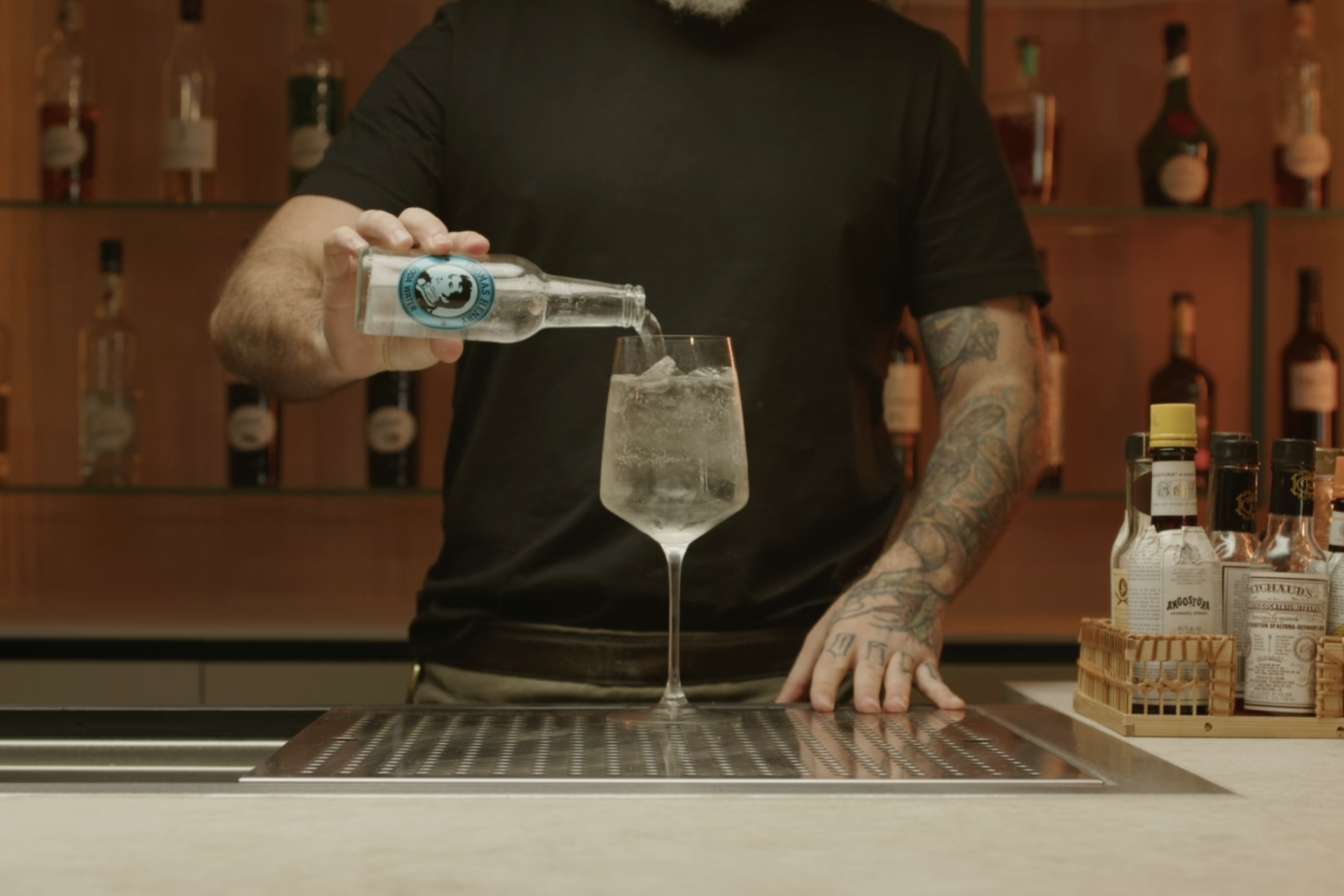 <p>Top off the drink with 1 oz of soda water to lighten it and add a refreshing fizz.</p>