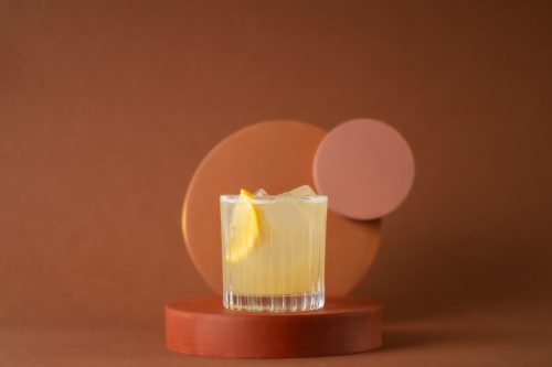 Japanese Yuzu Whisky Sour Cocktail Drink