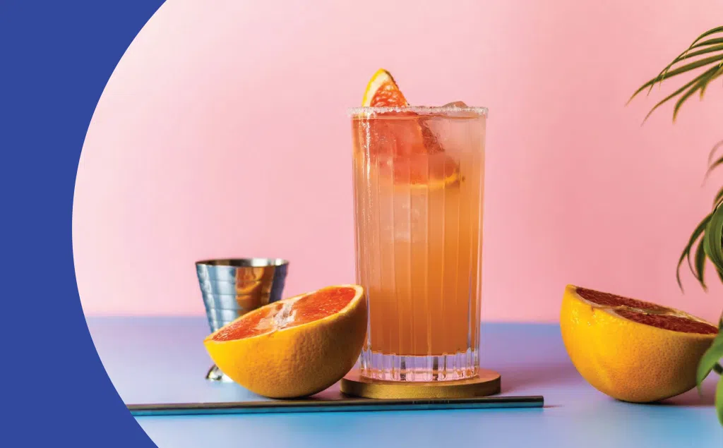 Cocktail with grapefruit