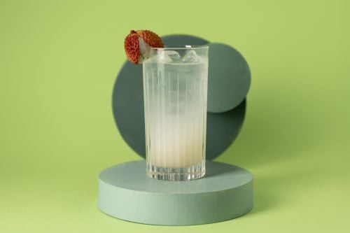 Lychee Soju Cooler Cocktail Drink