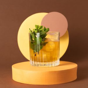 Maple Bourbon Smash Cocktail Drink