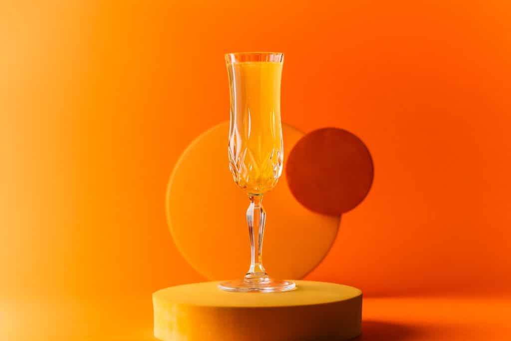 Peach Bellini Cocktail Drink