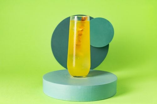 Pineapple and Aguardiente Cooler Cocktail Drink