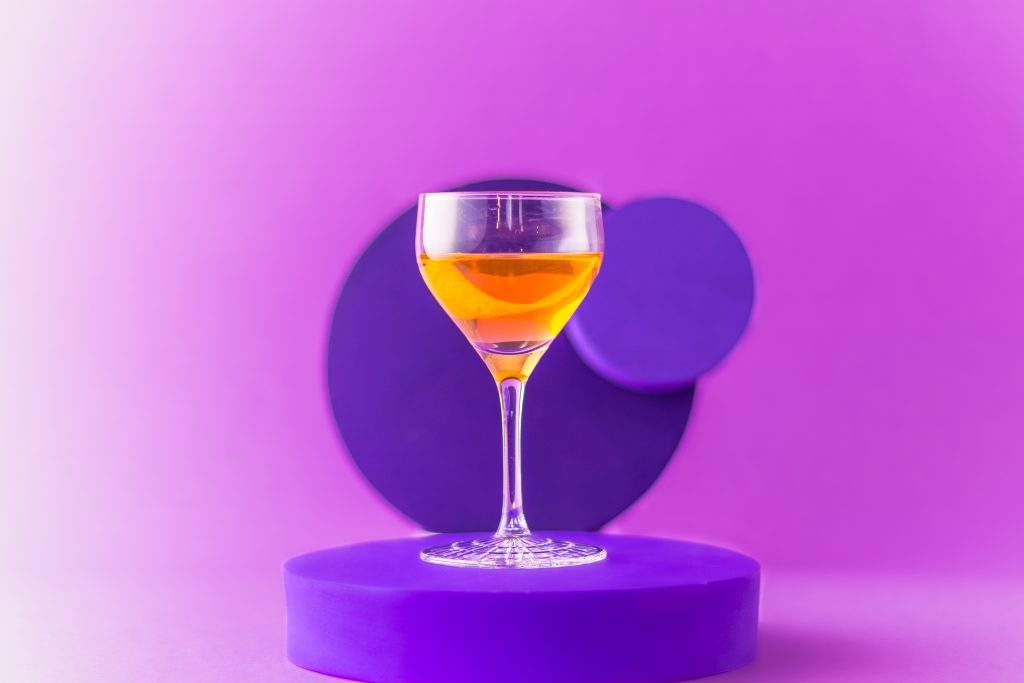 Pink Gin Cocktail Drink