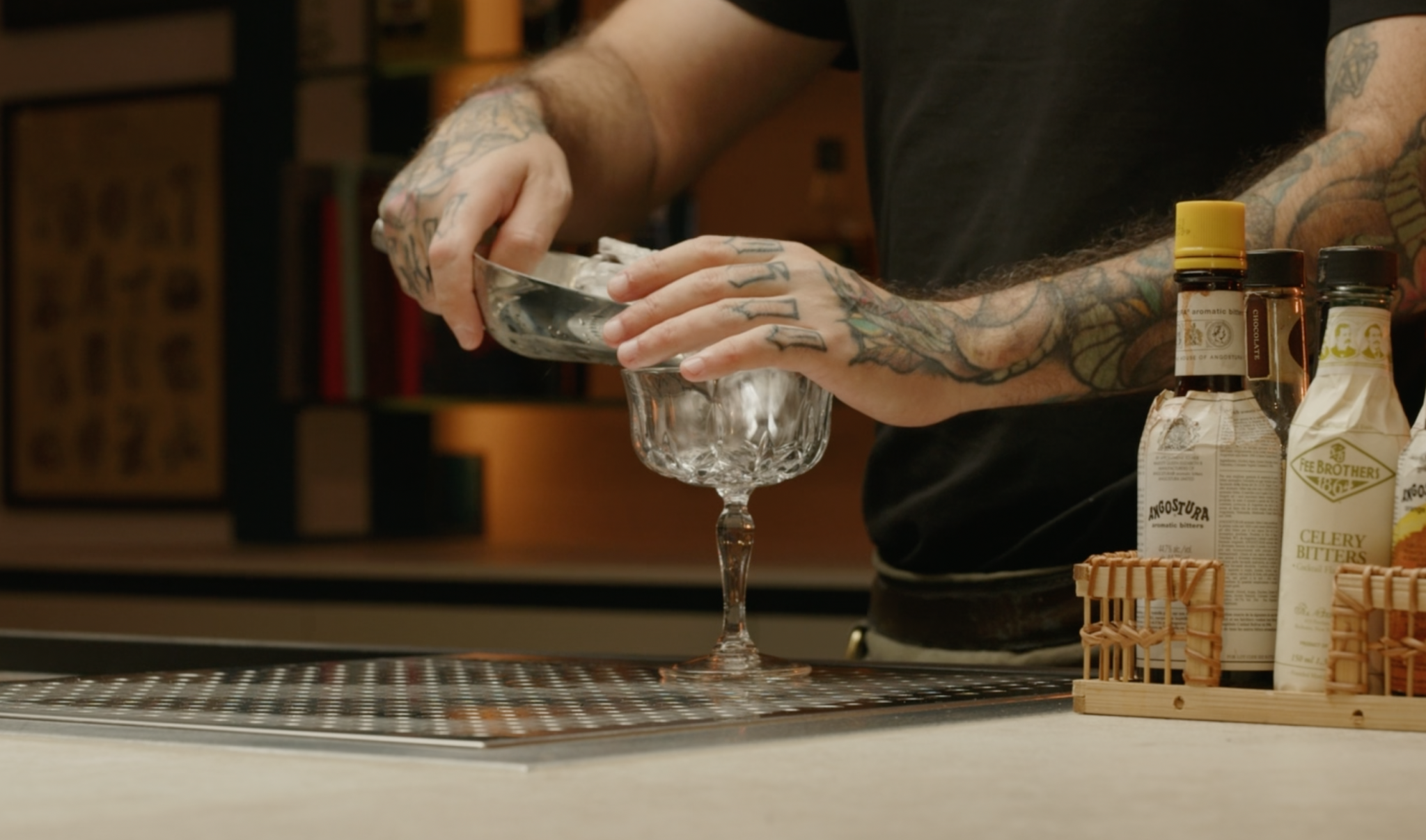 <p>Make sure to chill a martini glass.</p>
