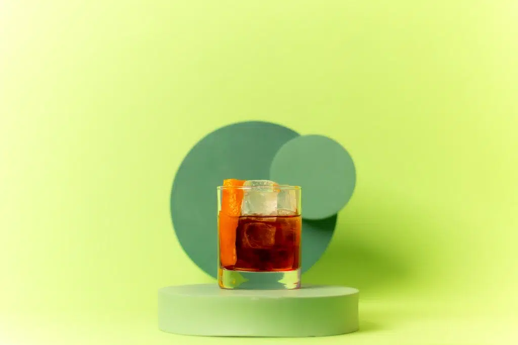Rum Negroni Cocktail Drink