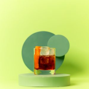 Rum Negroni Cocktail Drink