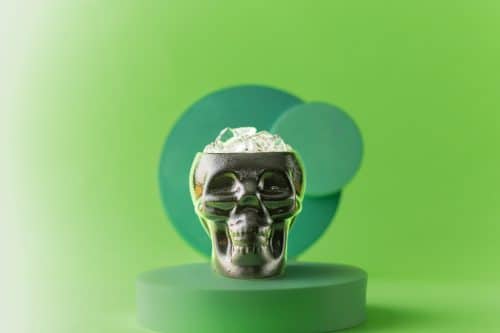 Shrunken Skull Cocktail Drink
