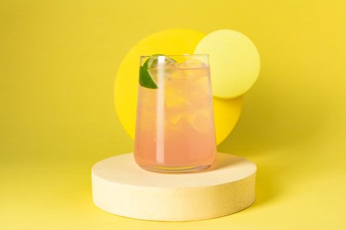 Tequila and Grapefruit Soda Cocktail Drink