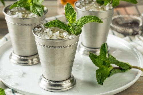 Mint julep with ice