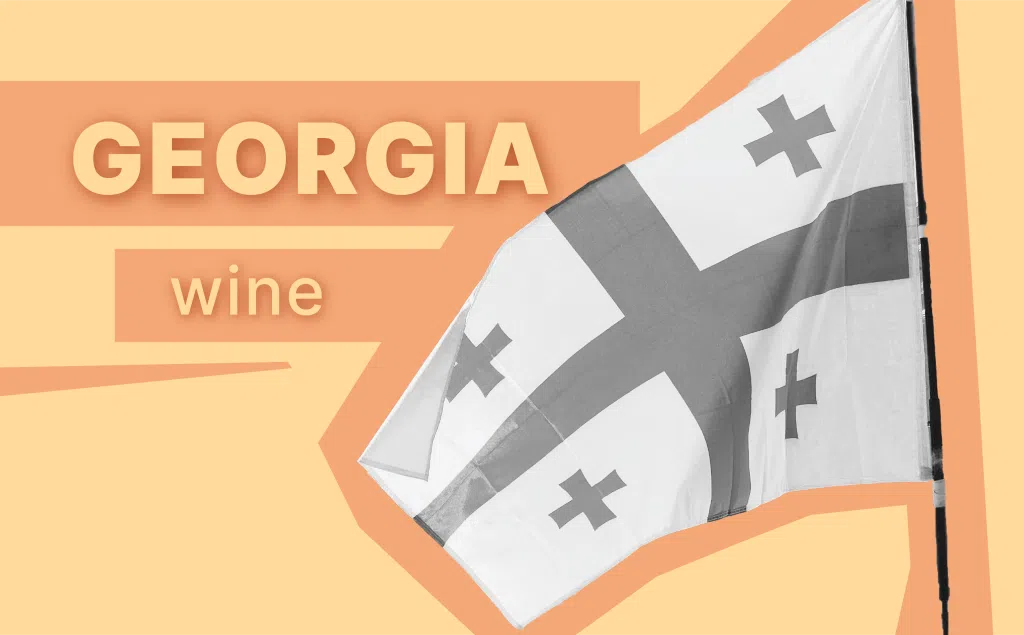 Flag of country Georgia wine boom
