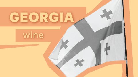 Flag of country Georgia wine boom